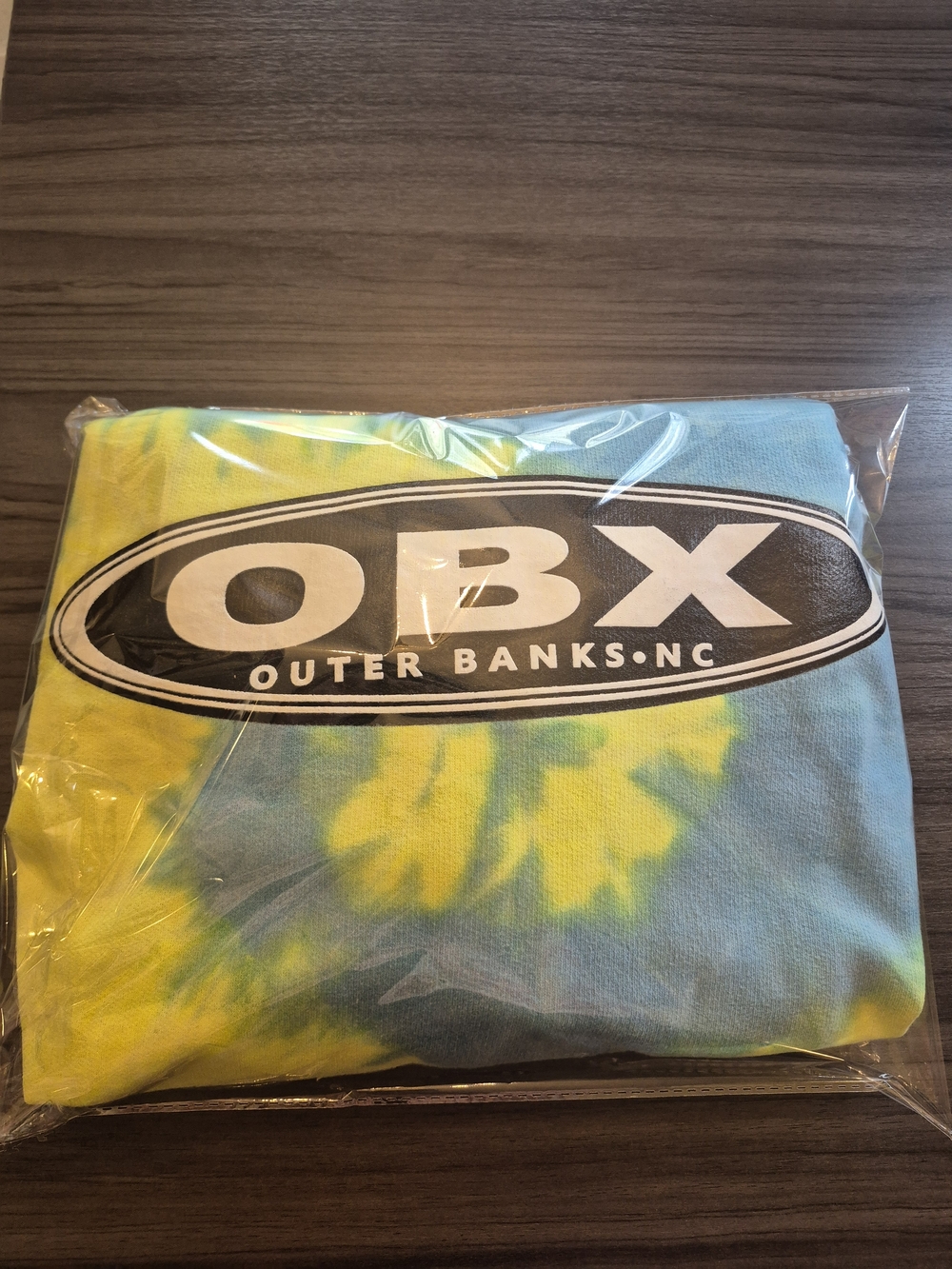 OBX Tie-Dye Pullover Hoodie in Blue and Yellow - Picture 13 of 13